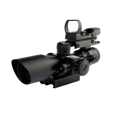 2.5-10x40 avec le laser rouge et la portée rouge de Dot Sight Illuminated Tactical Hunting