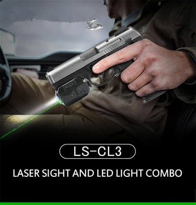 Lampe-torche tactique montable militaire de CR123A 3V avec le laser vert rouge